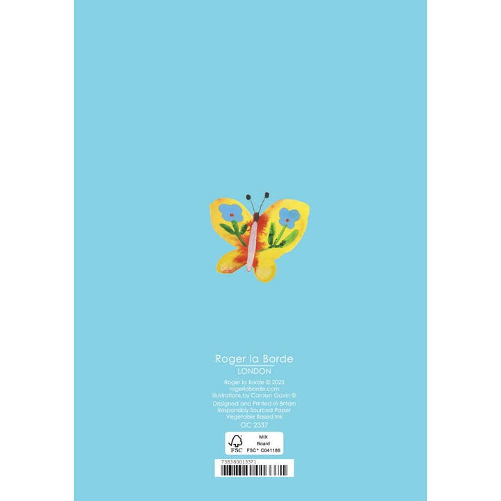 Roger La Borde - Wholesale Birthday Card - Happy Butterfles Greeting card single - GC 23371