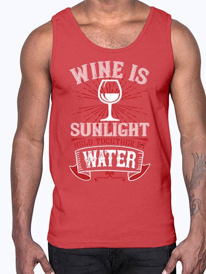 Wein ist Sonnenlicht 1752#- Wein- Baumwolltanktop für den Großhandel von tshirt unlimited