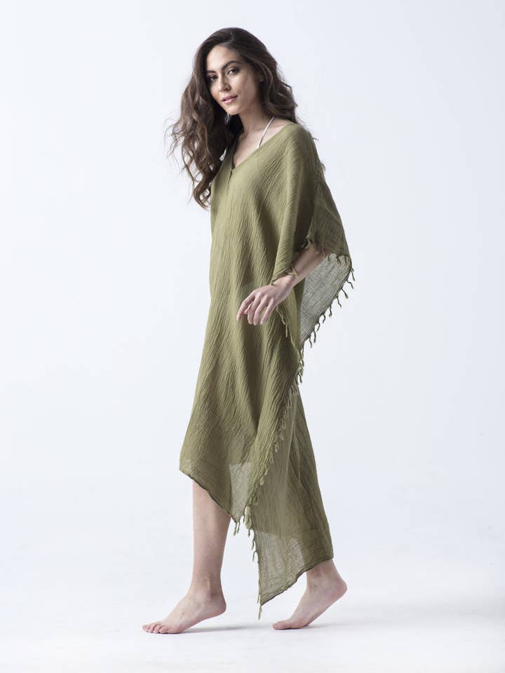 AYLIN COLERI-LUXURY RESORT/LOUNGE WEAR COLLECTION - Wholesale Swim Cover Up - Women's - Foxy-Beach/Resort Caftan5