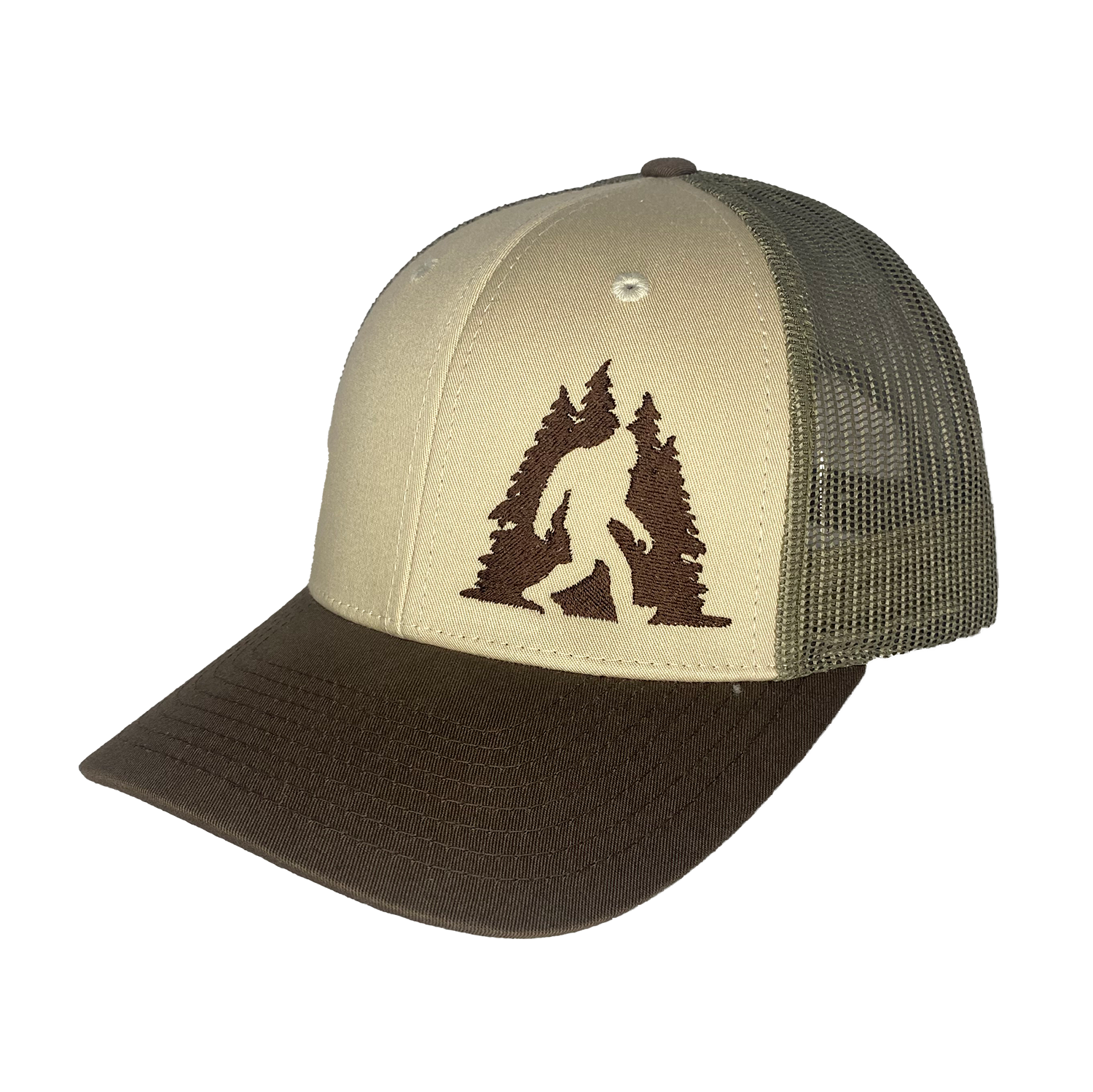 Direction Apparel - Vente Casquette de camionneur – unisexe - Casquette de camionneur Sasquatch dans les arbres15