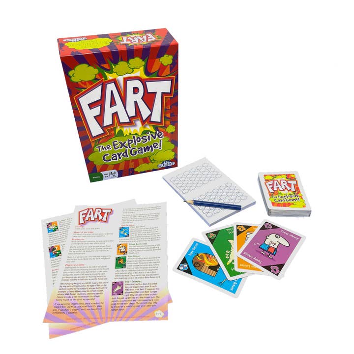 Outset Games and Cobble Hill Puzzles - Wholesale Card Game - 💨 Fart – The Explosively Funny Card Game! 🤣