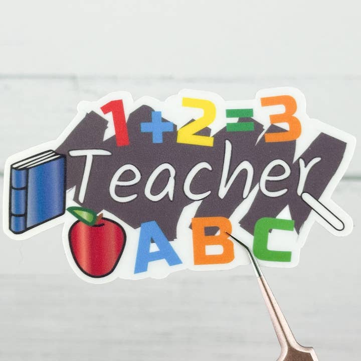 Teacher Water Bottle Sticker for wholesale by DcsDigitalDecorShop