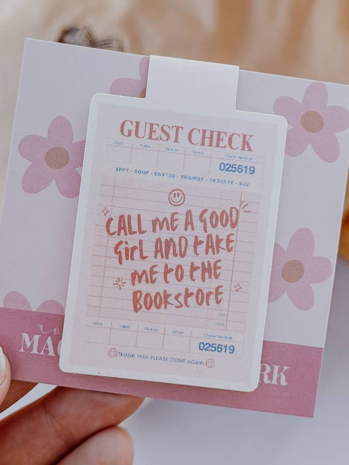 Appelle-moi Joli Marque-page Magnétique Coquin et Livresque pour la vente par Rooted Grace Co