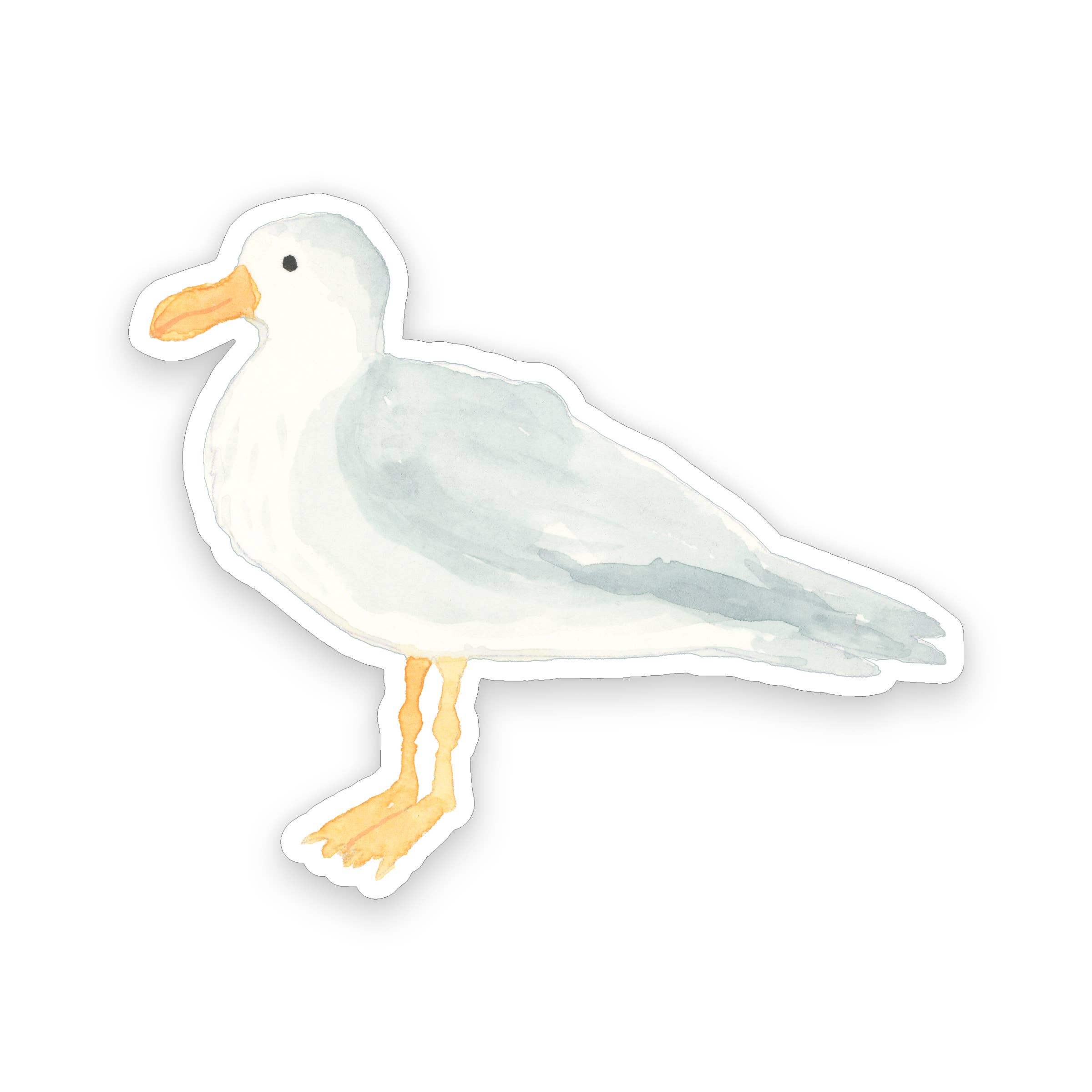 Gert & Co - Vente Autocollant - Autocollant mouette aquarelle | Autocollant côtier | 2,5 « x 3"2