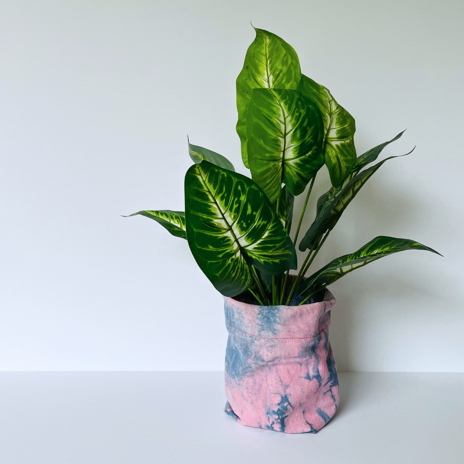 The Materials Design Co. - Wholesale Plant Pot - Canvas Planter - Rose - Fabric Storage Basket4