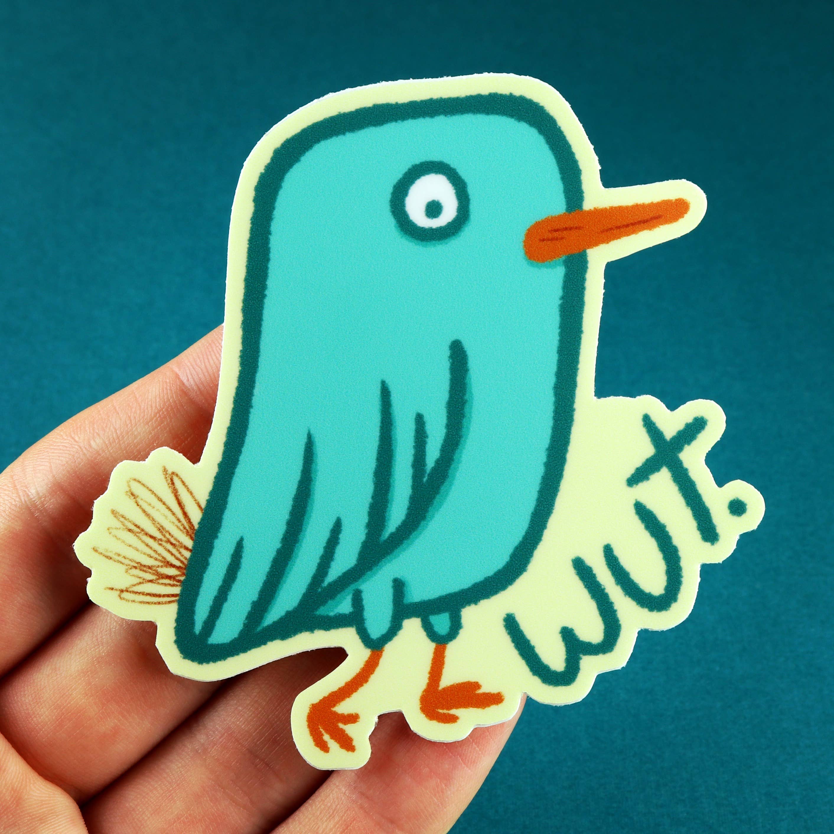 Little Hiker Bird - Wholesale Sticker - Wut Bird Vinyl Sticker4