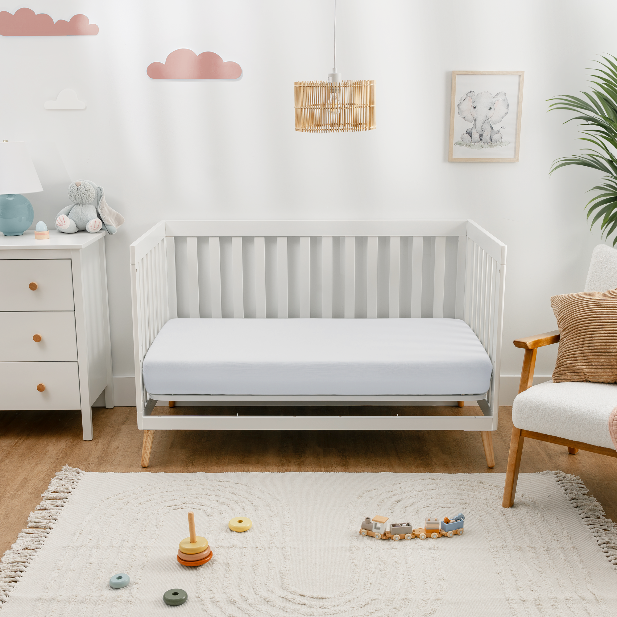 Comfy Cubs - Wholesale Cot/Crib Sheets - Muslin Cotton Fitted Crib Sheet, Soft Snug Fit by Comfy Cubs37