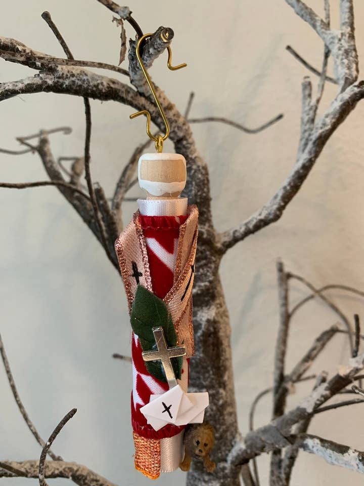 Décoration de poupée en bois de Saint Ignace d'Antioche pour la vente par Our Saint Family