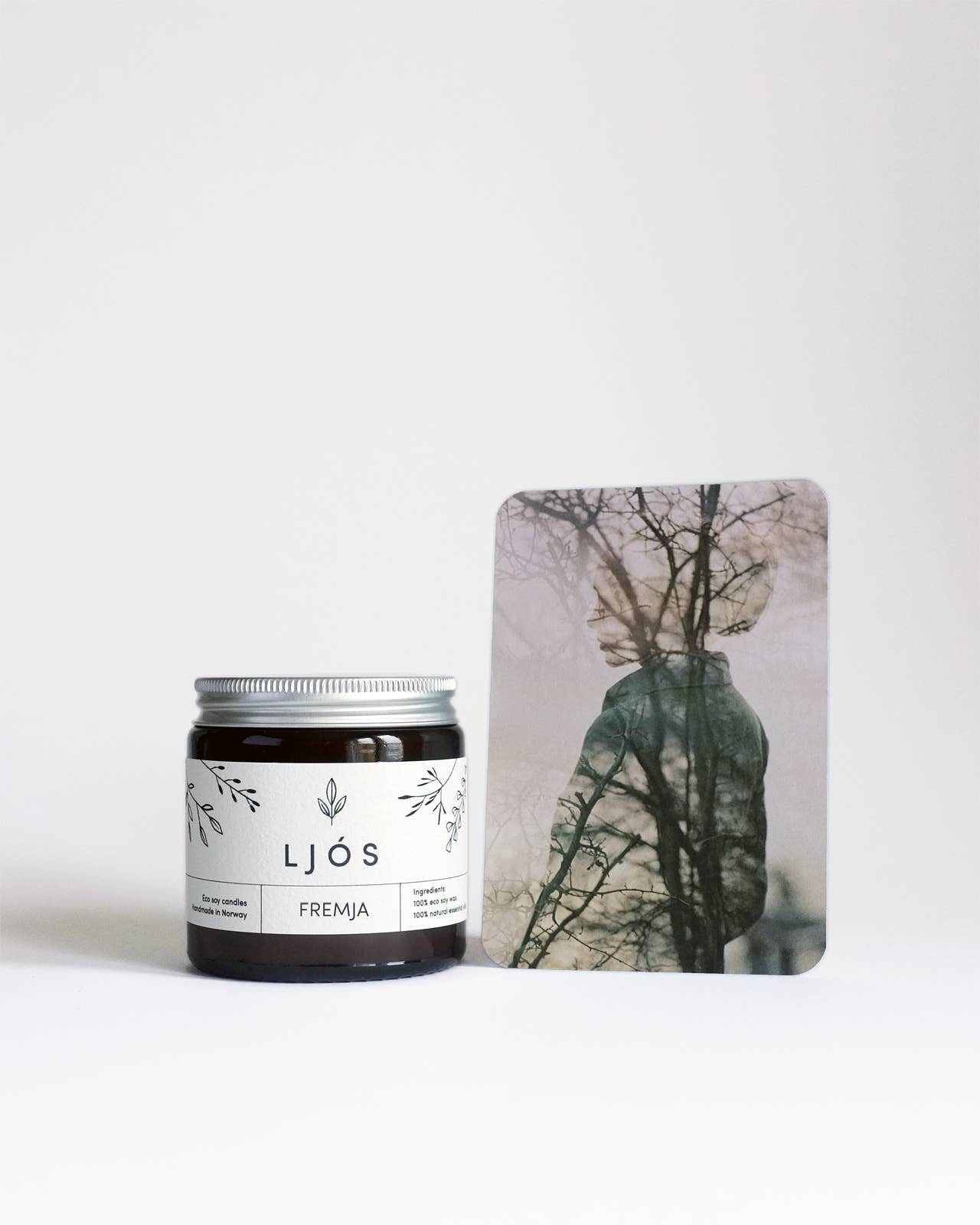 LJÓS Candles – wholesale Jar/filled candle – FREMJA Sweet Orange Lavender Scented Vegan Soy Wax Candle0