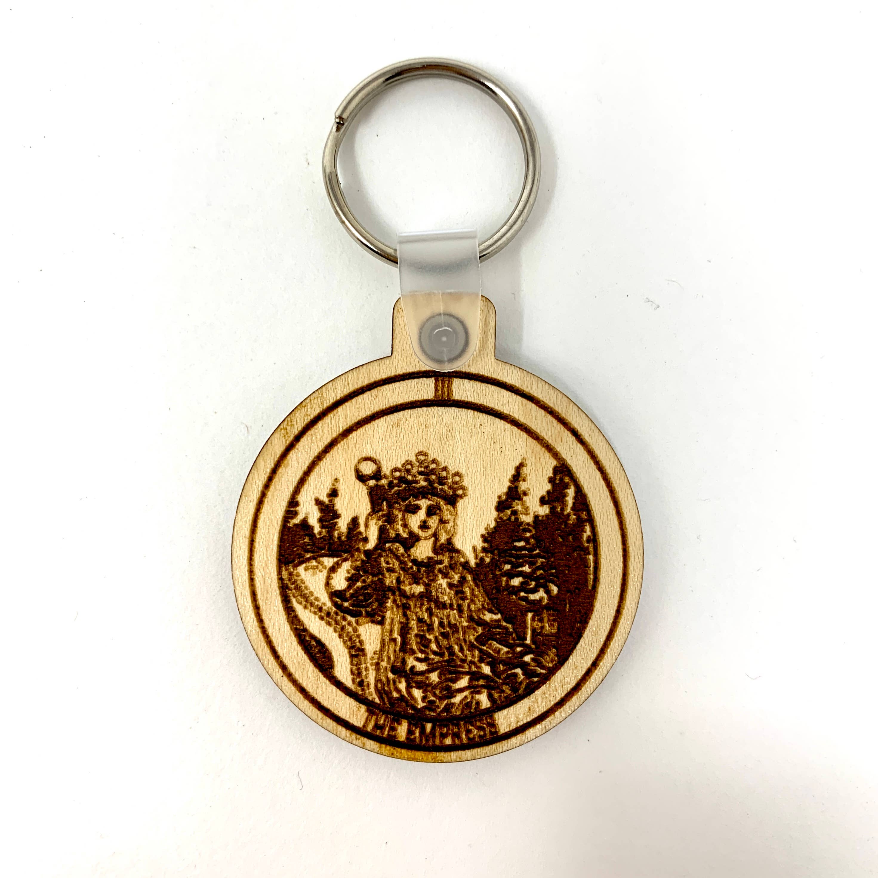 Insert Brand Here Shop - Wholesale Keychain - Unisex - KEYCHAIN - 03 Tarot - The Empress - Wood Key Chain Fob0