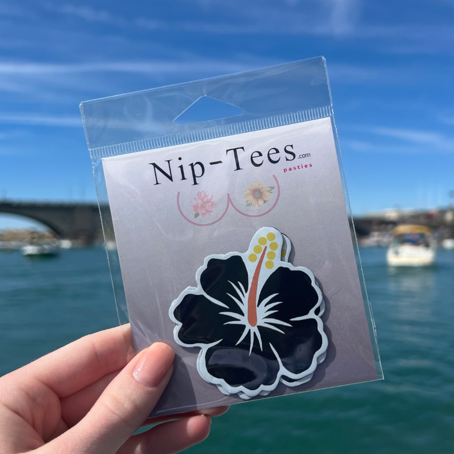 Niptees - Wholesale Nipple Pasties - Women's - Colorful Hibiscus Flower Nipple Cover Pasties 6