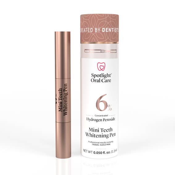 Spotlight Oral Care Mini Rose Gold Teeth Whitening Pen for wholesale by Spotlight Oral Care