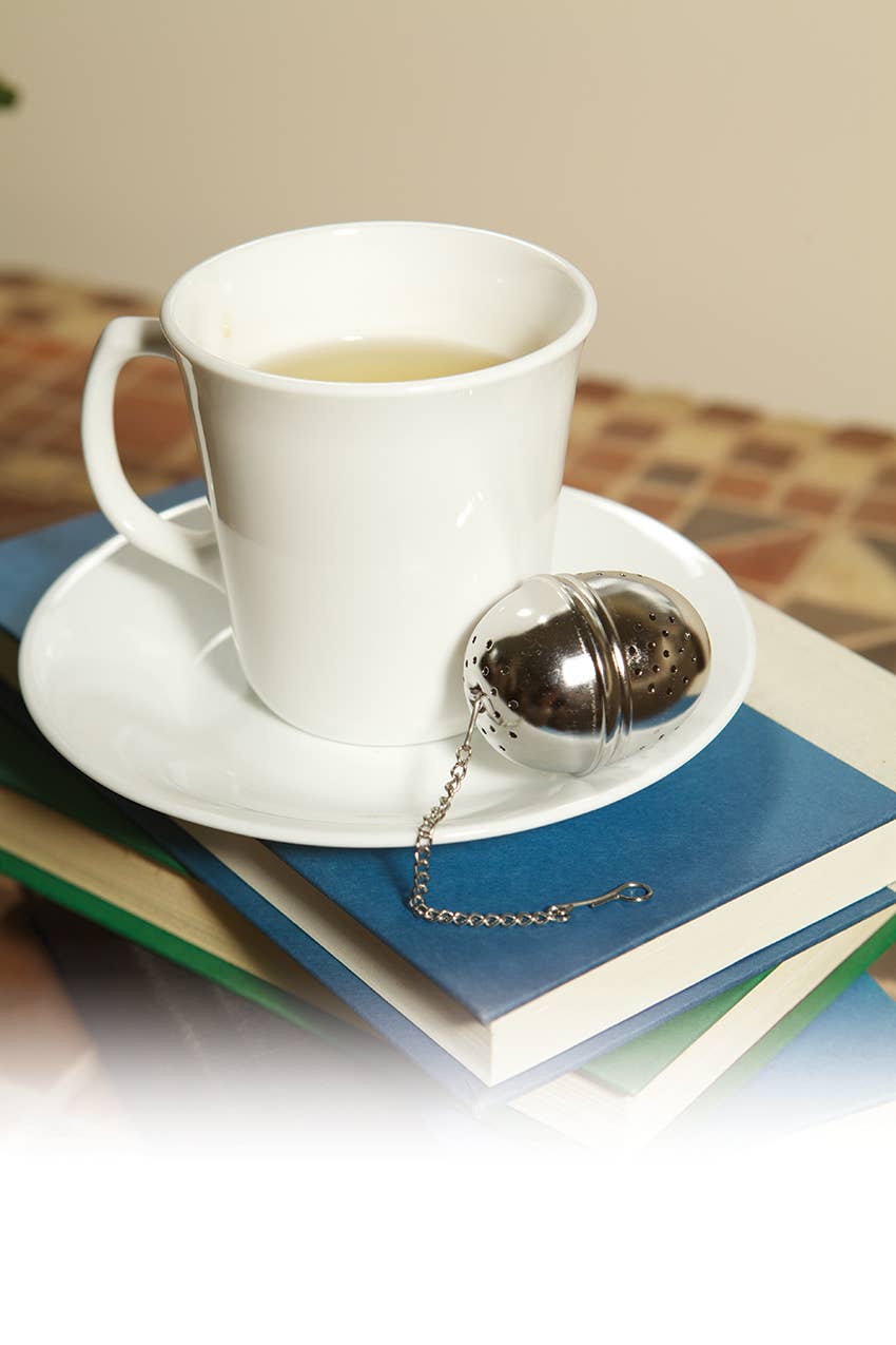 Fox Run Brands - Vente Passoires à thé/infuseurs - Boule à thé Fox Run en acier inoxydable, 1,5 « x 1,5" x 6,25"1