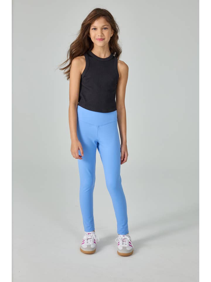 Iscream - Wholesale Tank Top - Kids - BLACK CROPPED RACER BACK TOP (MED/LG(10-14)1