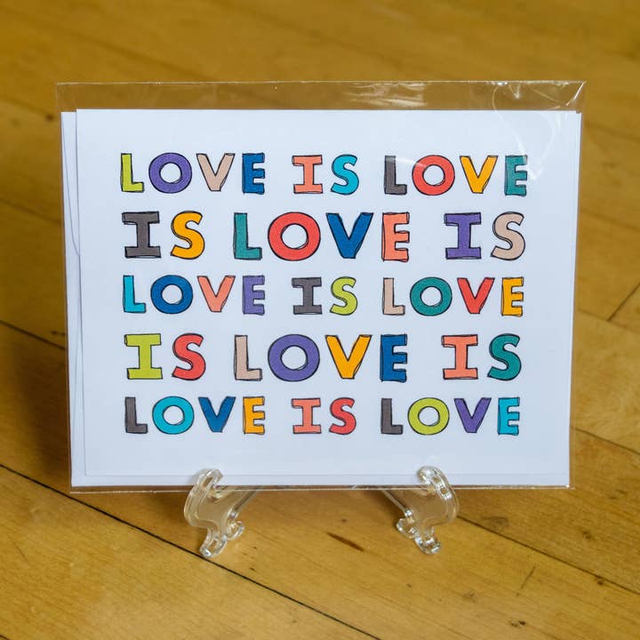 Love Is Love Card voor wholesale door abigail hausman design & illustration