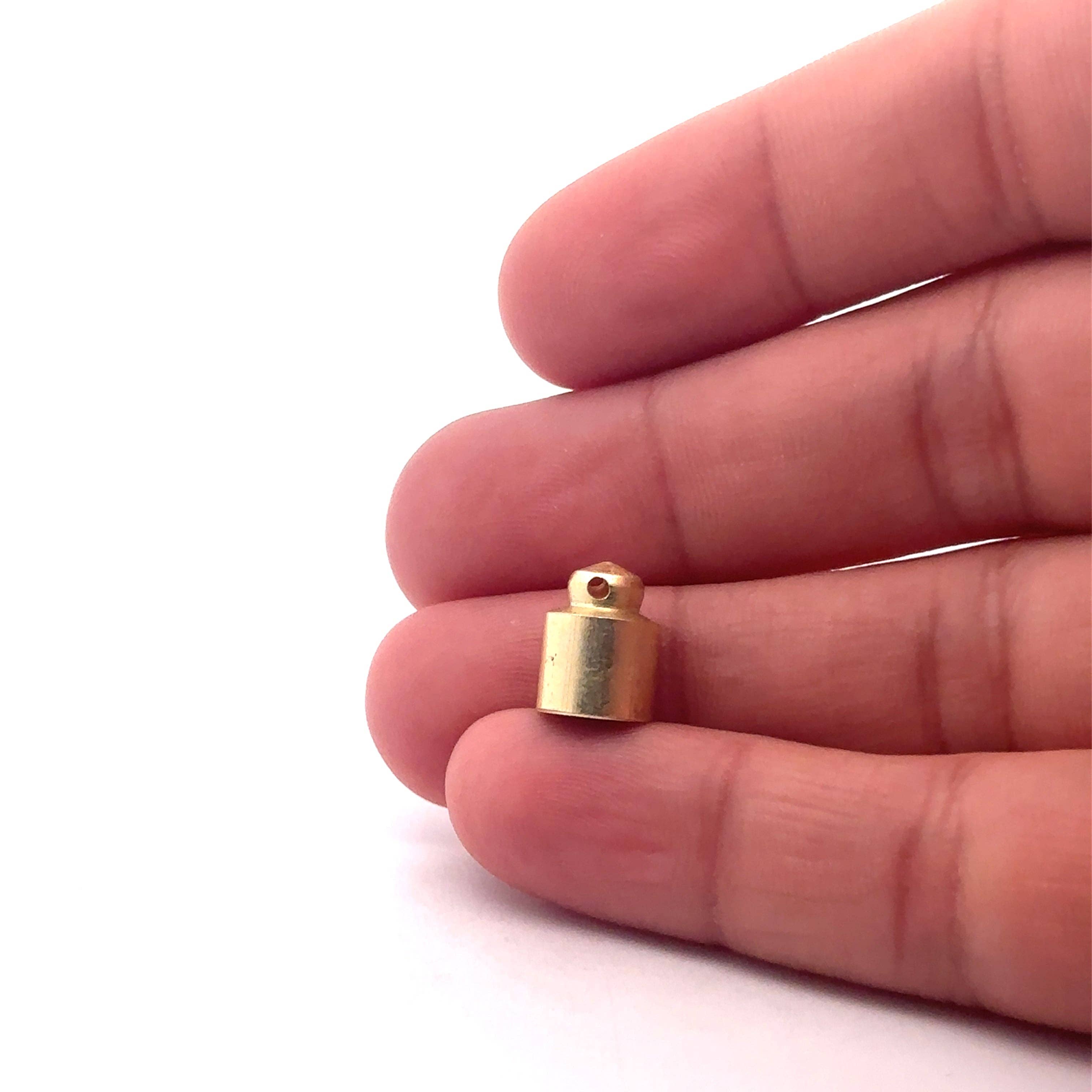 Purity Beads – wholesale Craft supplies – A pack of 10 to 25 Pcs Cord End Caps and Kumihimo End Cap Available  Gold Plated Cap Available  Two Size :10mX6m,12mX8m.2