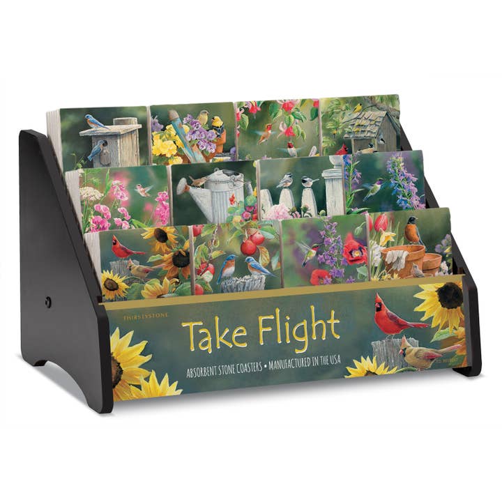 CounterArt/Highland Home/Thirstystone/CoasterStone - Wholesale Retailer Display - Home & Living - Take Flight Pre-Packed Single Coaster Display