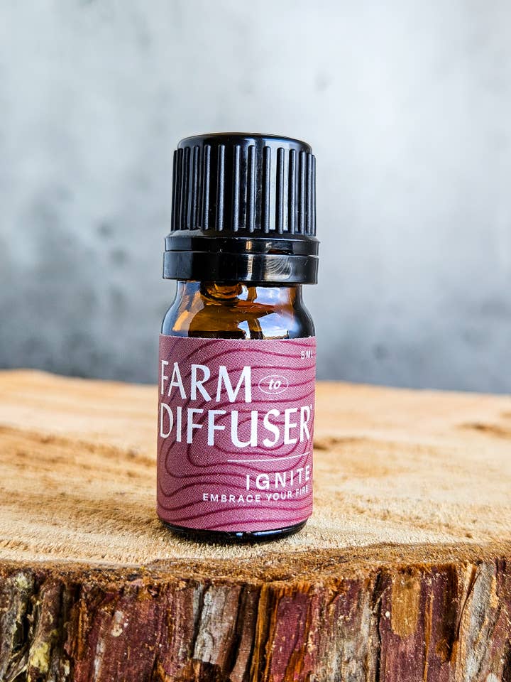 IGNITE Essential Oil Diffuser Blend 5ml: Jasmine, Balsam + for wholesale by Farm to Diffuser Lava Rock Diffuser Aromatherapy Blends