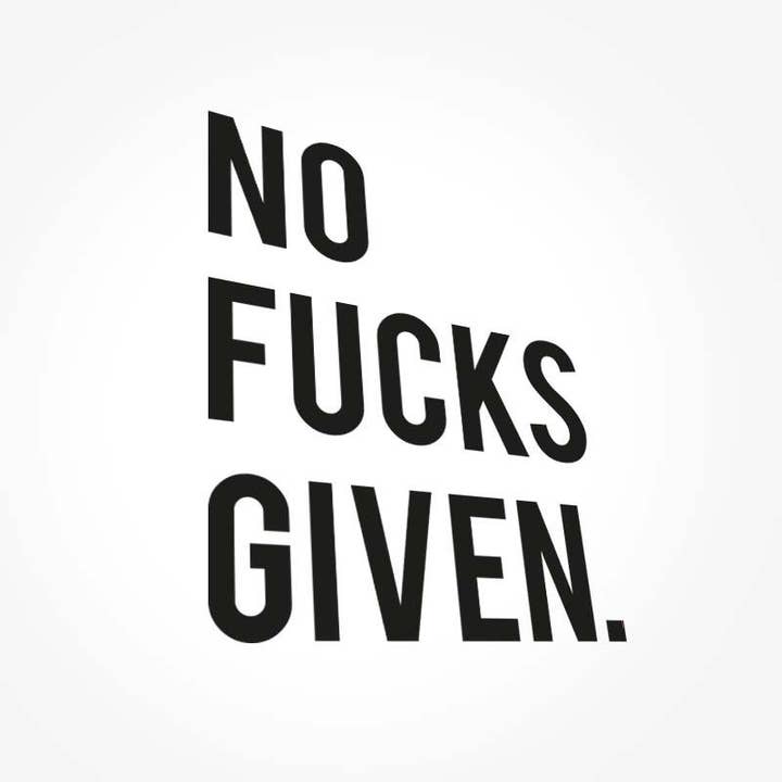 Pikkii – wholesale Wall decal/stickers – NO F*CKS GIVEN - Vinyl Decal | Wall Art Mirror Sticker Kit1