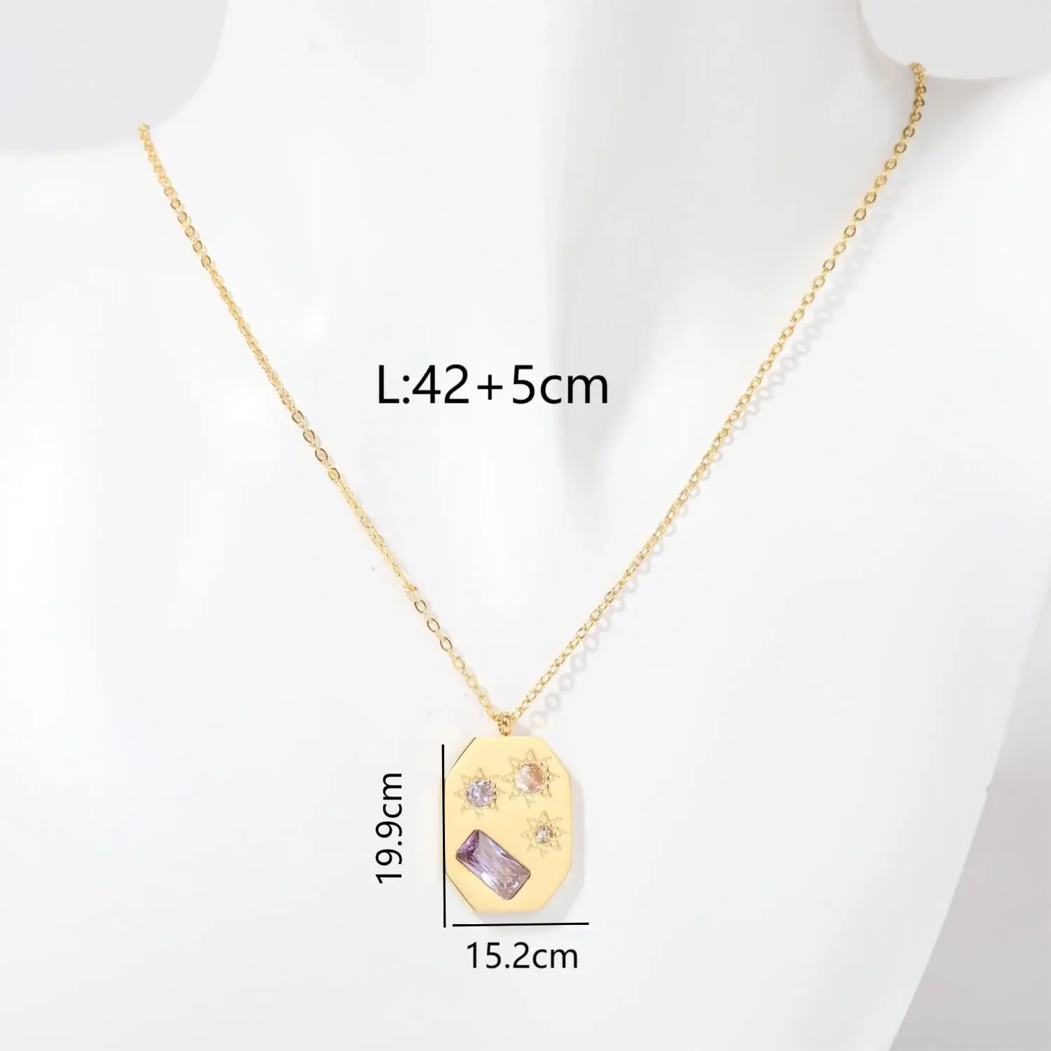 Gooddiy - Wholesale Pendant/Charm Necklace - Sun Moon Stainless Steel Plating 18k Gold Plated wholesale5