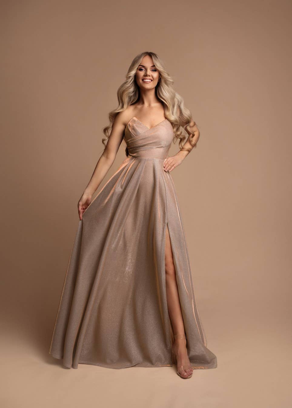 Eva & Lola - Epsilonn - Wholesale Gown - Women's - HM2443 - Elegant strapless long dress6