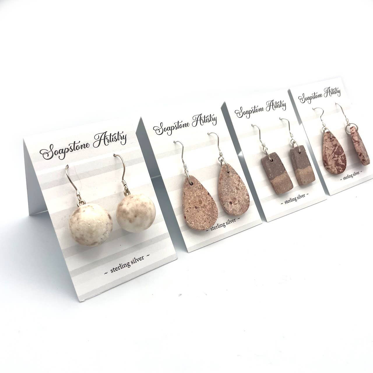 Women of the Cloud Forest - Wholesale Dangle Earrings - Sterling Silver Soapstone Earrings1