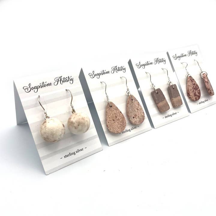 Women of the Cloud Forest - Wholesale Dangle Earrings - Sterling Silver Soapstone Earrings1