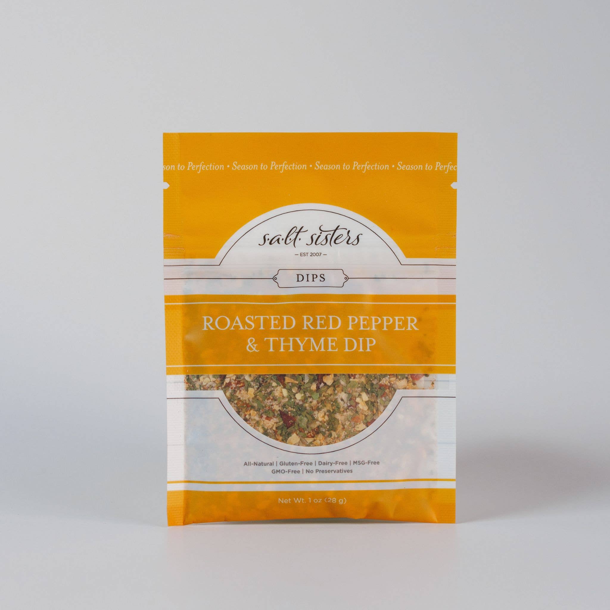 Salt Sisters - Wholesale Dip - Dip Mix - Roasted Red Pepper & Thyme - Packaged Weights