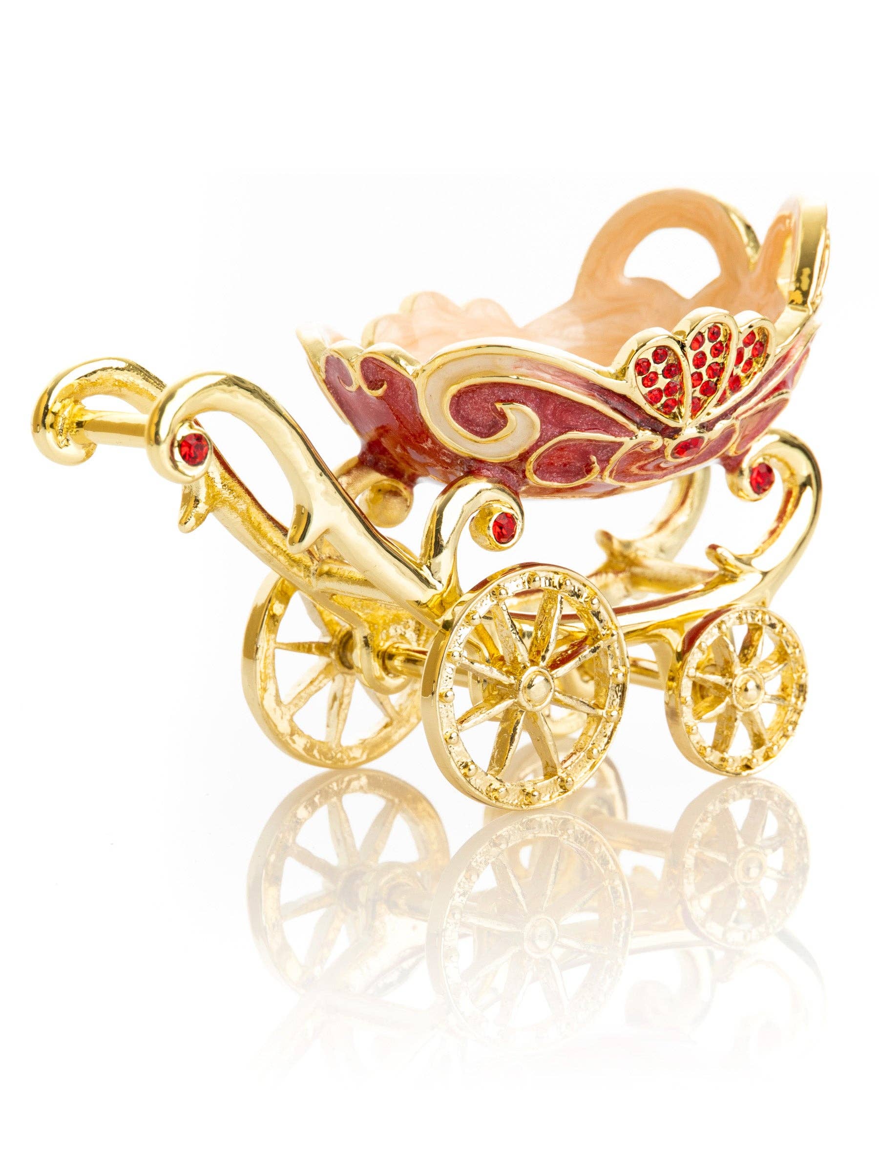 Keren Kopal - Wholesale Jewelry Box/Organizer - Red vintage Baby Carriage Trinket Box stroller4