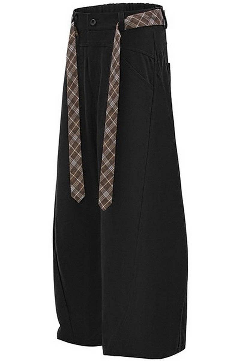 Black Two-Tone Blade Dress Pants for wholesale on Faire1