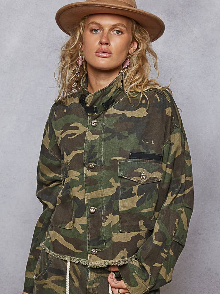Oversized semi-cropped camouflage pattern jacket and other Purchase Wholesale camo jacket. Free Returns & Net 60 Terms on Faire trending on Faire.