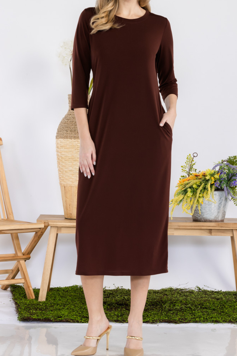 Celeste Clothing - Vente Robe – femme - ROBE À SUPERPOSER CLASSIQUE AVEC POCHES -CD438750