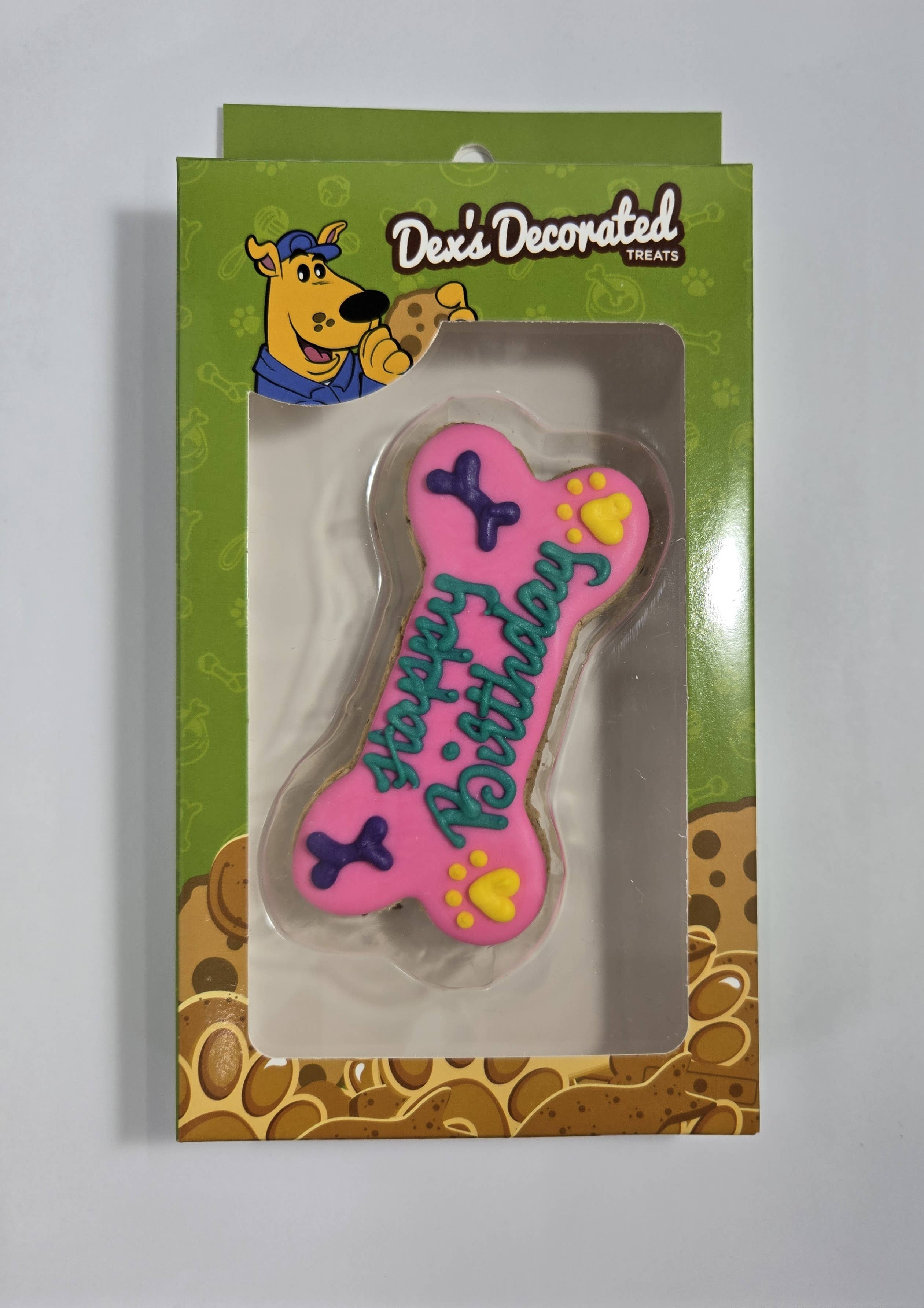 The Doggie Express - Wholesale Pet Treats - Dog - Large Happy Birthday Bone - Packaged10