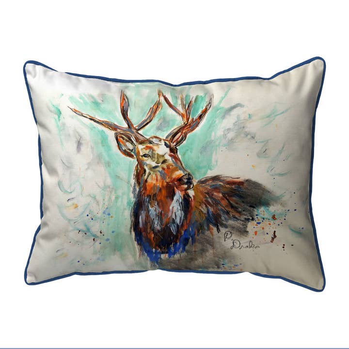 Buck in Fall - Oreiller pour la vente par Betsy Drake Interiors