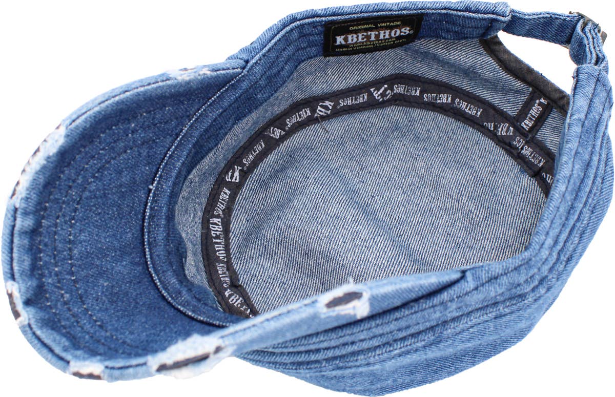KBETHOS – wholesale Baseball cap – Men's – Distressed Army Cap (Adjustable)36