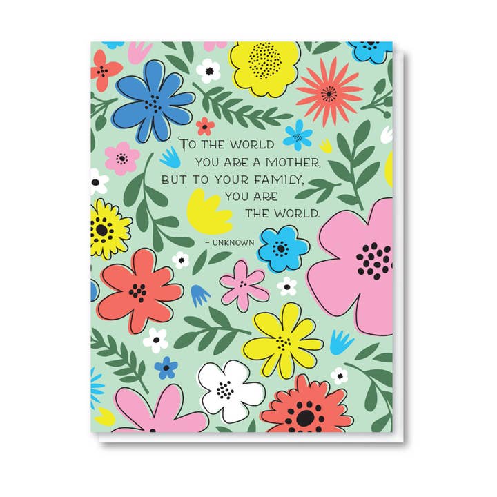 The World Mother's Day Card for wholesale by doodle bird design