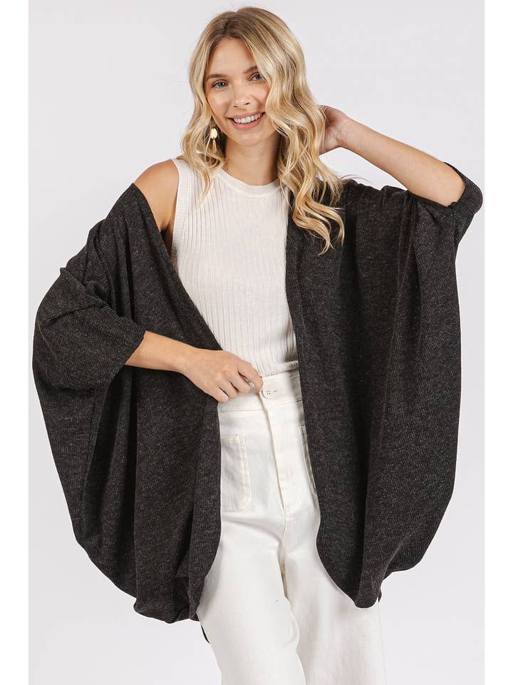 OPEN FRONT OVERSIZED FIT LIGHTWEIGHT CARDIGAN for wholesale by mittoshop