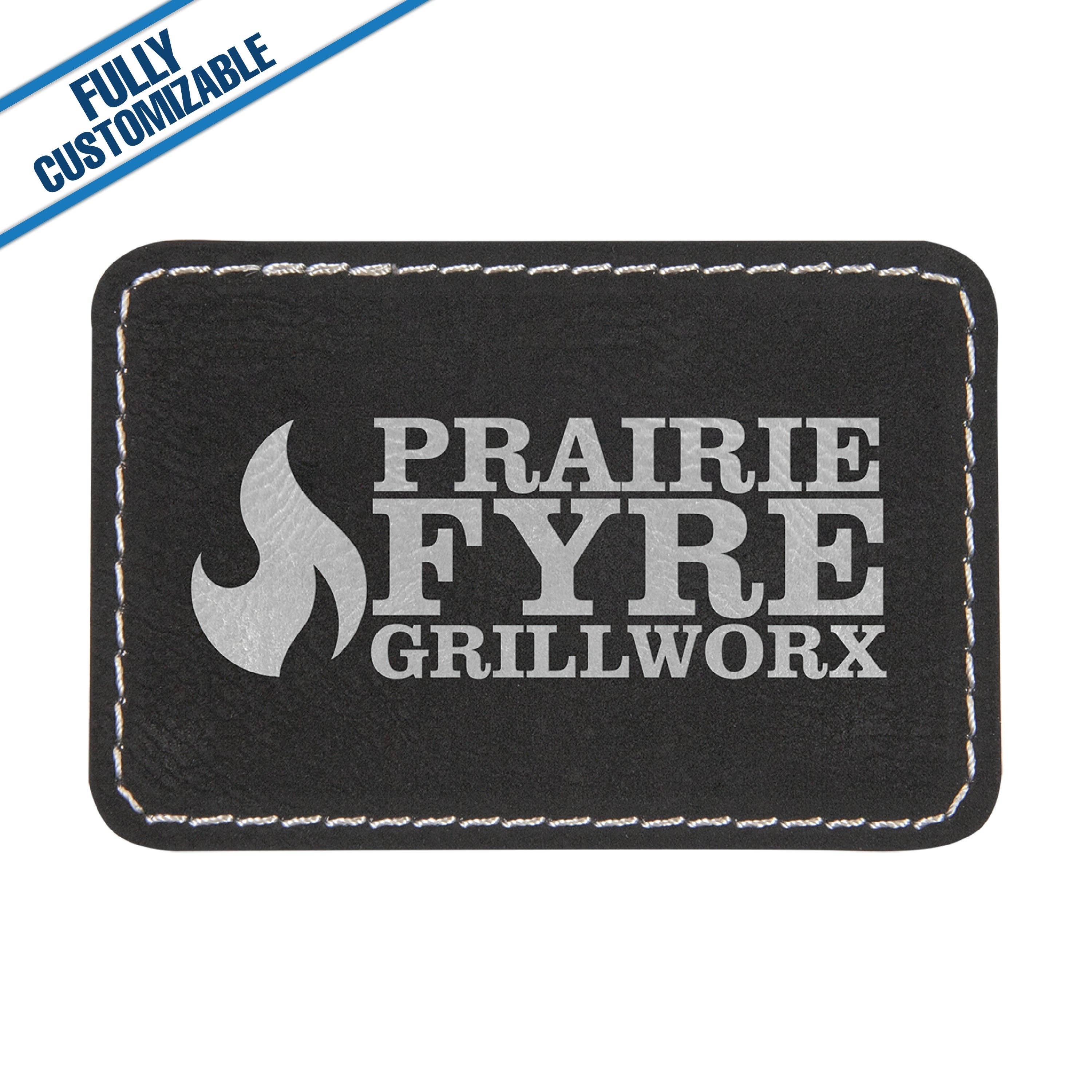GiftWorksPlus - Wholesale Patch - Engraved Leatherette Rectangle Patch - Fully Customizable19