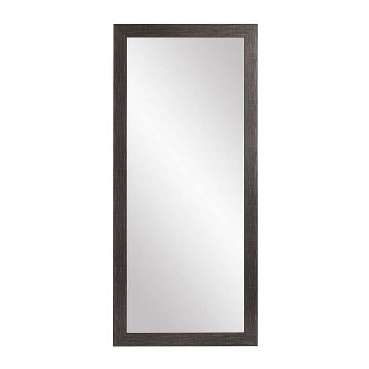 Miroir de sol noir brossé 32 po x 71 po pour la vente par BrandtWorks