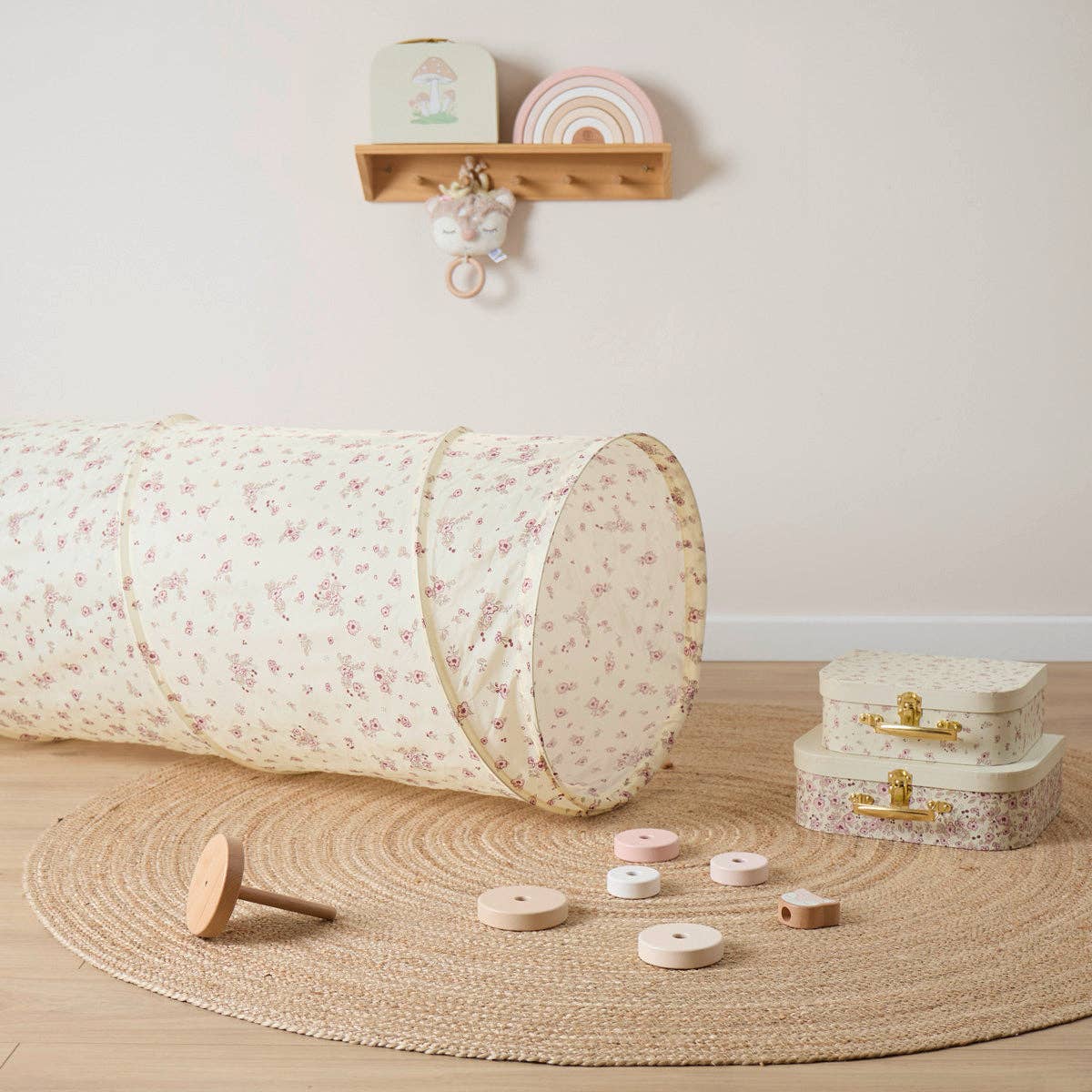 Bieco Spielwaren - Wholesale Tent - Kids - Pop Up Play Tunnel Vintage Flowers3