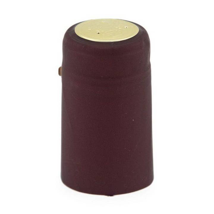 Shrink Cap Metallic Merlot 100 per Pack (30.5 mm x 55 mm) for wholesale by ABC Crafted Series