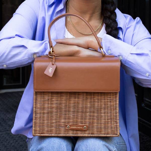 Modern Picnic - Wholesale Lunch Bag/Box - Wicker Lunch Bag – Insulated Wicker Beach Cooler Bag21