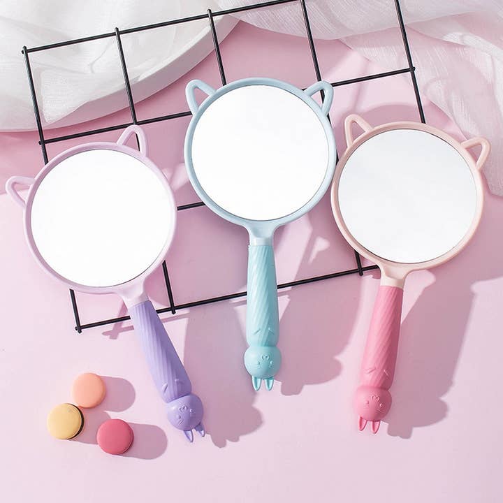NINEXIS - Wholesale Compact Mirror - CWMM6946_CARTOON DETACHABLE SINGLE-SIDED HANDHELD MIRROR