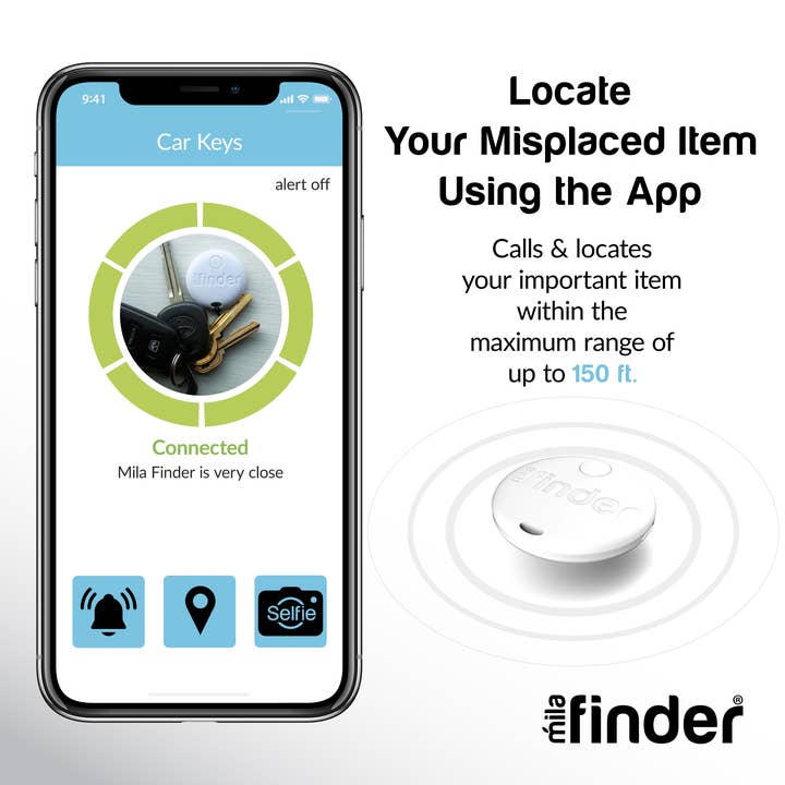 Mila Wholesale - Wholesale Retailer Display - Accessories - Mila Finder Bluetooth® Key Finder Bundle- FREE display