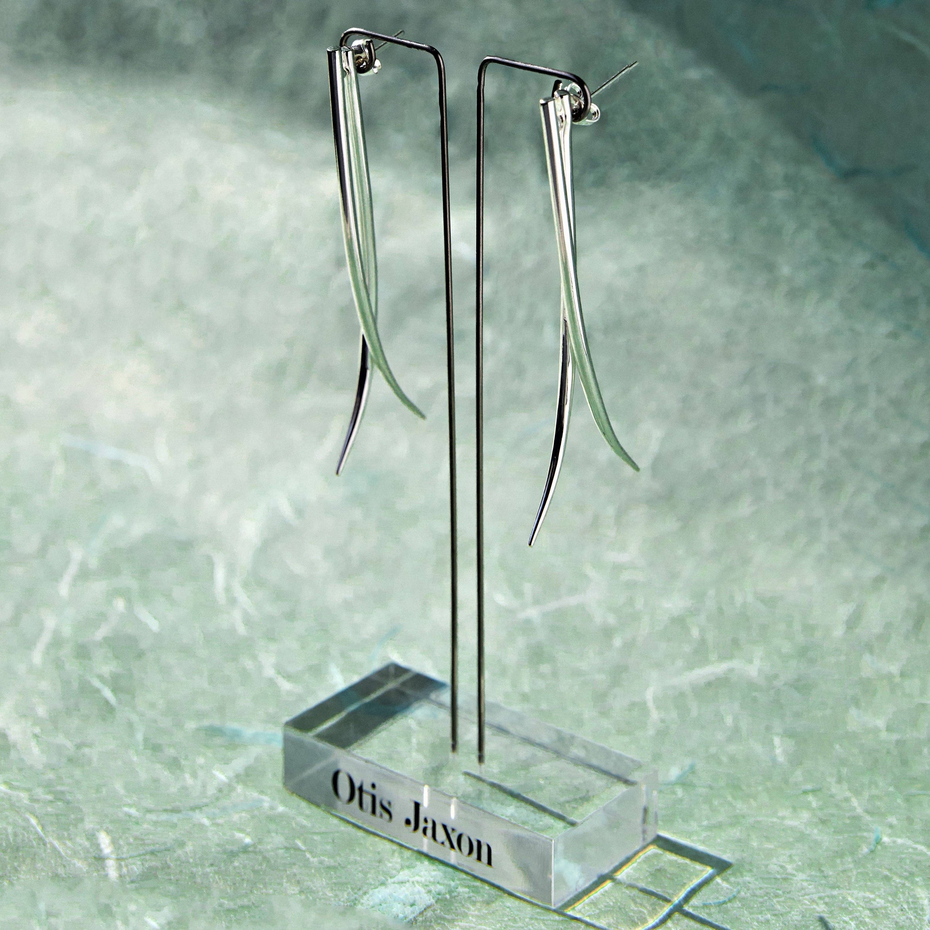 Otis Jaxon London – wholesale Dangle earrings – Tusk Gold and Silver Drop Earrings4