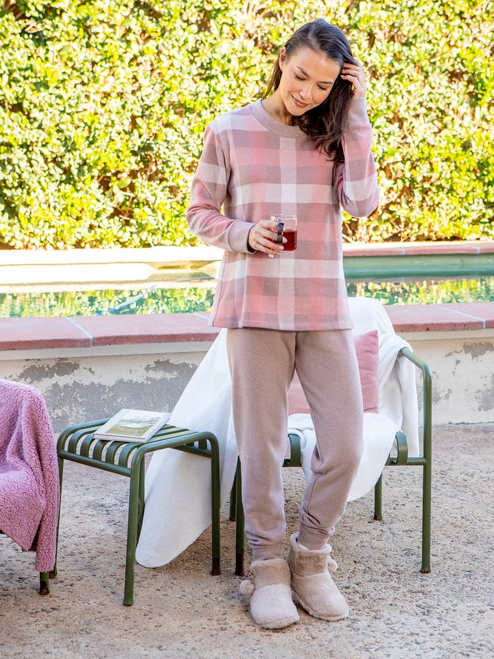 Pyjama Imprimé, Pantalon Uni pour la vente par Mitjans