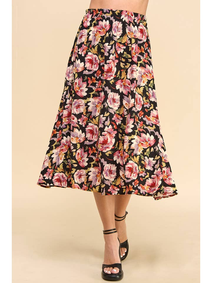 Les Amis – Engroshandel Nederdel - Dame – Blomsterprint Nederdel4