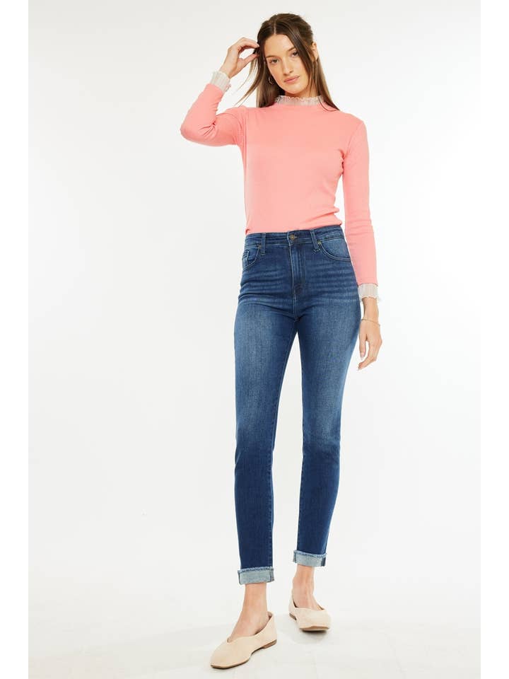 DARK OPEN PACK CIGARETTE FIT JEANS-KC20000D for wholesale on Faire2