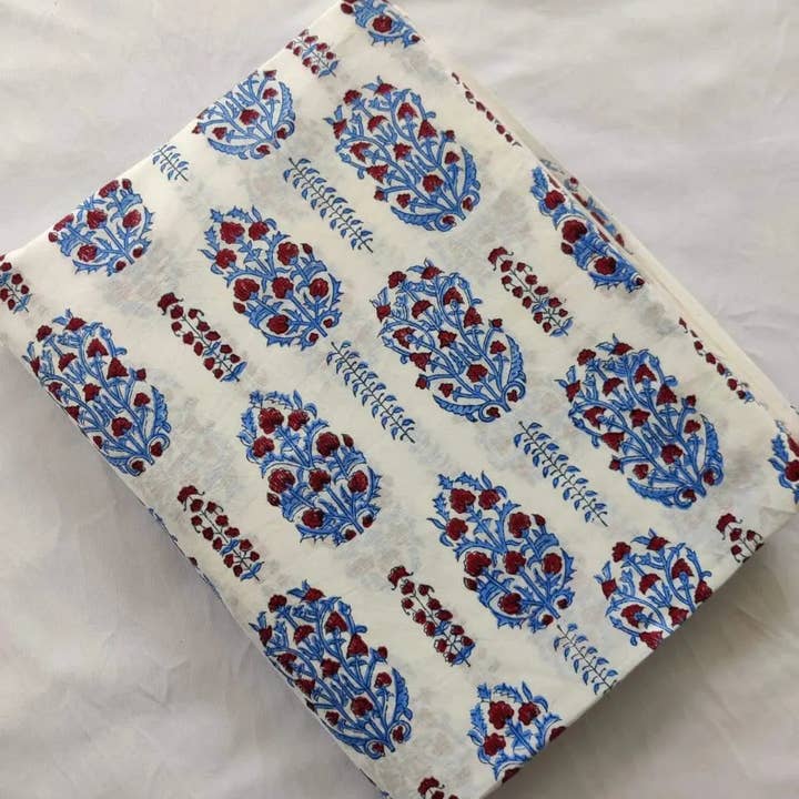 Daria Block Print Cotton Fabric for wholesale by Thread To Form