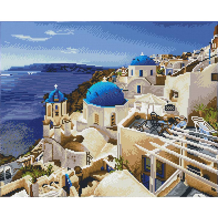 Santorini Blue (Square) for wholesale by DIAMOND DOTZ®